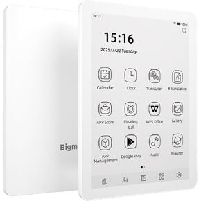 Bigme B6 Ebook Reader, 6 Inch E-Paper Tablet, Black and White Display, 4GB RAM, 64GB Storage, Android 14 in Saudi Arabia