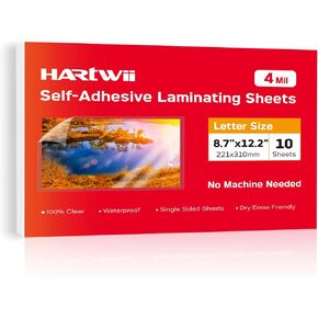 25 Pack Self-Sealing Laminating Pouches 4x6 Inch 10 Mil Thick in Kuwait