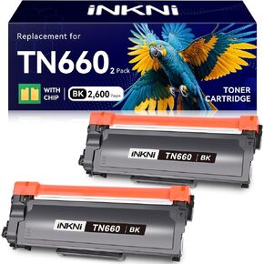 InkNI Compatible TN660 TN630 Toner Cartridge for Brother, Black, 2-Pack in Saudi Arabia