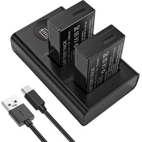 LP-E17 Batteries 1250mAh with Dual Slot Charger kit, for Canon EOS Cameras in Saudi Arabia