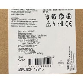 SMOCONE 1 Pcs 3RW4024-1BB15 New in Box 3RW40241BB15 Expediated in Kuwait