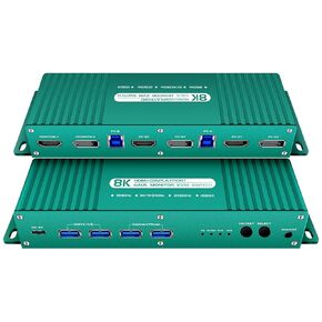 Hdmi Kvm Switch 2 Monitors 2 Computers edid Emulator 4k 144hz Hotkey Switching Dual Monitor kvm Switches hdmi edid 2 Monitors 2 Computers 1440P 120Hz 144hz 165hz 240hz in Saudi Arabia