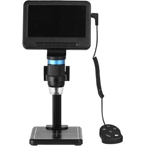 Microscope Kit 1000X Microscope LED Electronic Video Microscope with Stand, 5 Inch LCD Display for Soldering PCB Motherboard Microscope Slides,Stand2 in Kuwait