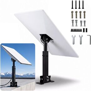 Pole Mount Compatible with Starlink Standard Gen 3/4/4X, Heavy Duty Adjustable Metal Mounting Bracket with 6-Screw Locking System for RV Roof, Balcony and Pole Installation in Kuwait