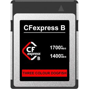 Dogfish 256GB CFexpress Type B Card, Up to 1700MB/s, 8K 4K RAW Photo and Video, CF Express Flash Memory for Nikon Canon Panasonic Cameras Camcorders in Kuwait