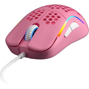 HK Gaming NAOS M Ultra Lightweight Honeycomb Shell Ambidextrous Wired RGB Gaming Mouse 12 000 cpi - 7 Buttons - 59 g (Naos-M, Prism Pink Limited Edition) in Kuwait
