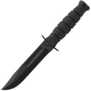 KA-BAR Short Black Straight Edge Fixed Blade Knife with Sheath, Compact Utility Outdoor Knife in Kuwait