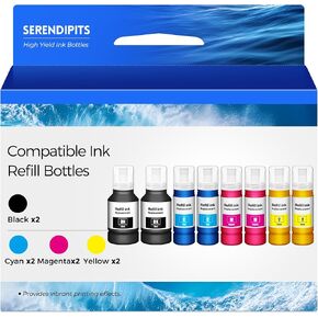 Comptible for EPT542 Ink Refill Bottles ET-5150 ET-5170 ET-5180 ET5850 5880 in Saudi Arabia