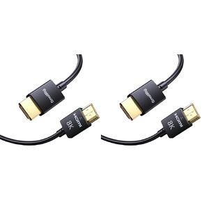 SMALLRIG 8K HDMI 2.1 Cable 100cm / 3.3Ft (A to A), Super Flexible Slim Cord/Cable, Supports 8K@60Hz/4K@120Hz, Ethernet, ARC Type-A Male to Male for Camera, Monitor, Gimbal - 5086 in Kuwait