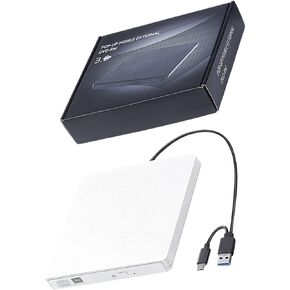USB External Disc Drive for Laptop with Speed Reading and Writing Multiple Media Types Multi Format Disc Player in Saudi Arabia