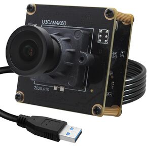 SVPRO 4K 60pfs USB 3.0 Camera, IMX678 High Resolution Webcam with M12 Lens, UVC Computer Camera Plug and Play for Windows, Linux, MacOS, Android (CV100 -M12+Case(FOV 100°)) in Kuwait