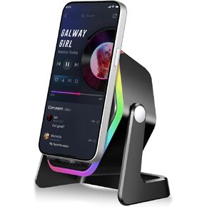 Hupoaf 5 in1 Wireless Induction Speaker with Mirror [Powerful Sound] in Kuwait