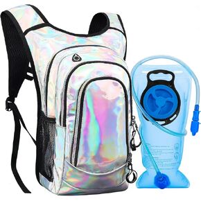 Hydration Backpack, Festival Rave Hydration Pack, Water Backpack with 2L Hydration Bladder, Rave Backpack Hydration Pack Hydropack Hydro for Hiking, Biking, Festivals, Raves in Saudi Arabia