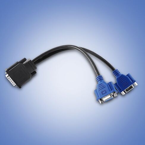 Pin Male to 2 VGA 15 Pin Female Splitter Adapter Cable Lead Wire for Monitor in Kuwait