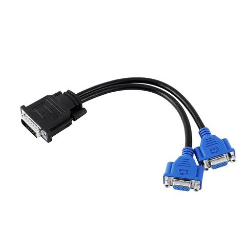 -59 to Dual VGA Cable with Independent Shielding Structure for High Speed Data Transmission Black 1pc in Kuwait