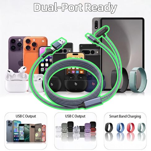 2 in 1 Charging Cable Only Compatible with Fit-bit Air in Kuwait
