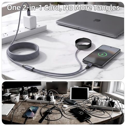 2 in 1 Charging Cable Only Compatible with Fit-bit Air in Kuwait