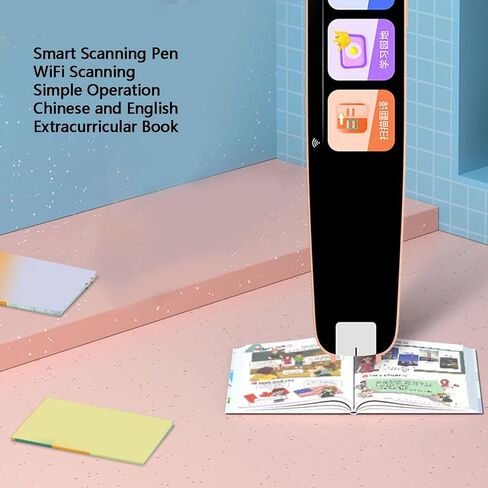 Asixxsix WiFi Scanning Pen, 650Mah Battery Button and Touch Translation Pen 64RAM, Extended Memory Card Reading Type C Interface for English Chinese Poetry Words in Kuwait