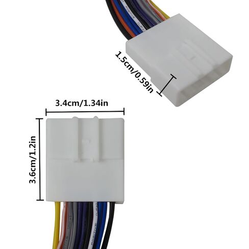 Loner 20-pin Headunit/Radio Wiring Harness Replacement Fit for Nissan 2009-2011 Frontier King Cab XE &SE 4-cyl & Fit for Nissan 2008 Frontier (Late Production) in Saudi Arabia