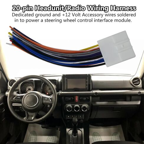 Loner 20-pin Headunit/Radio Wiring Harness Replacement Fit for Nissan 2009-2011 Frontier King Cab XE &SE 4-cyl & Fit for Nissan 2008 Frontier (Late Production) in Saudi Arabia