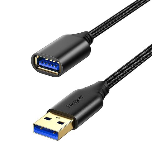 Fasgear USB 3.0 Extension Cable, Male to Female Cord (6ft/1.8m, Black) in Saudi Arabia