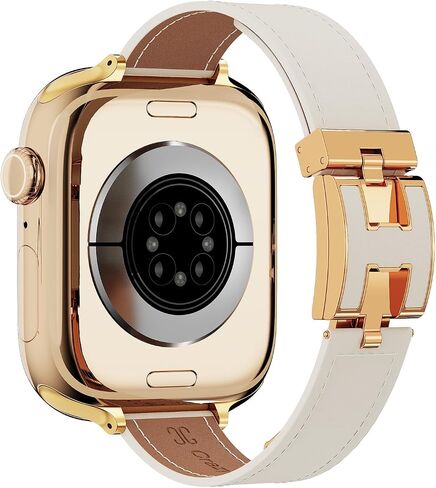 Genuine Leather Band for Apple Watch with Signature H Buckle for women in Saudi Arabia