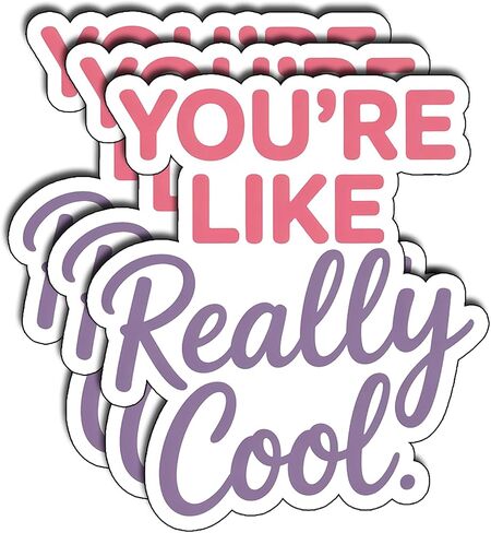 (3Pcs) Maybe Swearing Will Help Stickers Funny Quotes Stickers Decal Waterproof Vinyl Stickers for Gifts Adult for Laptop Kindle Car Tumbler Water Bottle Mug Phone Notebook Helmet Size 3" in Saudi Arabia