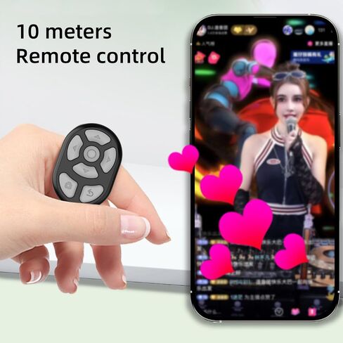 Scrolling Remote Control, Fingertip Remote Control, Wireless Remote Control Bluetooth Scrolling Ring with Charging Case for Smartphone Parts in Kuwait