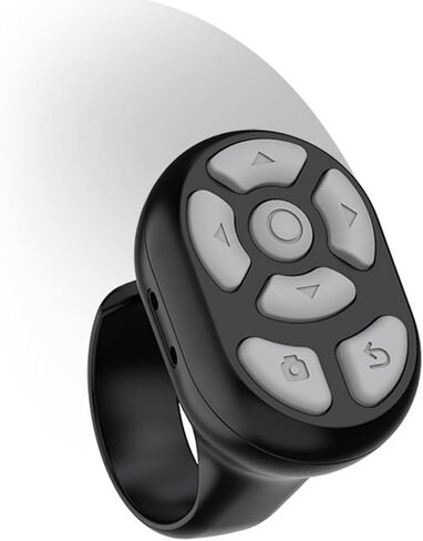 Scrolling Remote Control, Fingertip Remote Control, Wireless Remote Control Bluetooth Scrolling Ring with Charging Case for Smartphone Parts in Kuwait