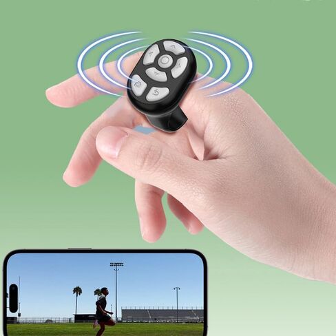 DAGIJIRD Wireless Page Turner Scrolling Button Ring Fingertip Bluetooth Remote Control Rechargeable with Charging Case Parts in Kuwait