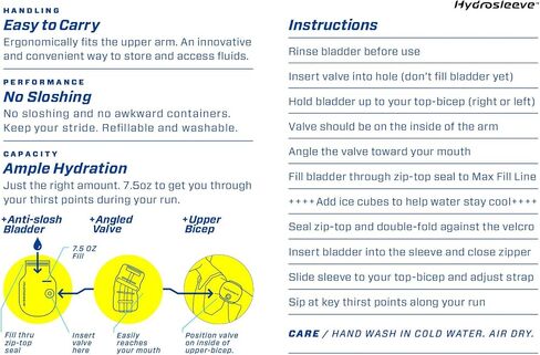 Hands-Free Hydration Pack for Runners – Perfect for 5K, 10K & Marathon | Anti-Slosh Arm Sleeve, Therma-Cool Insulated | Trail Running & Triathlon in Kuwait