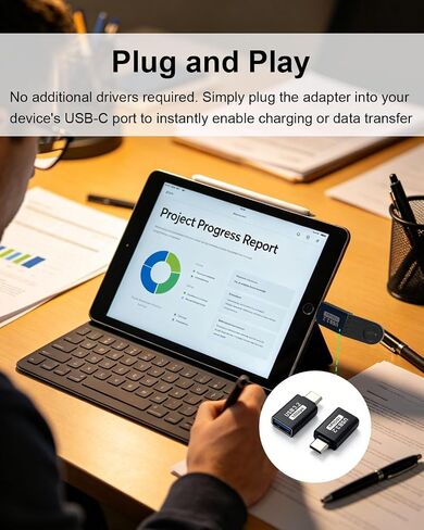USB C Male to USB A Female Adapter, 2 Pack in Kuwait