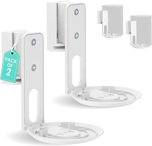 ynVISION.DESIGN Speaker Wall Mount for Sonos ERA 100/100 SL, White, 2-Pack in Kuwait