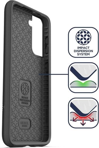 Rebel Series Designed for Samsung Galaxy S21 Belt Clip Case (2021) Protective Heavy Duty Holster Phone Case - Black (Black) in Kuwait