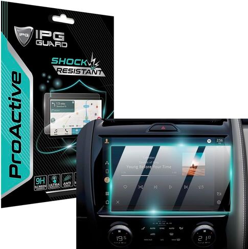 IPG ProActive Made for JAGUAR 2024-25 e-Pace/f-Pace/XF 11.4 Inch Navigation Display 9H Hardness Screen Protector Nano Ceramic Film Responsive High Clarity Anti Scratch for Jag.f-Pace in Kuwait