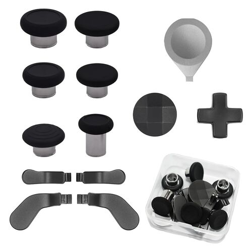 13 in 1 Elite Controller Paddles for Xbox Elite Series 2 Component Set for Xbox Elite Series 2 Core Controllers with 6 Metal Thumbsticks & Tool, 2 D-Pads, 4 Paddles (Black) in Kuwait