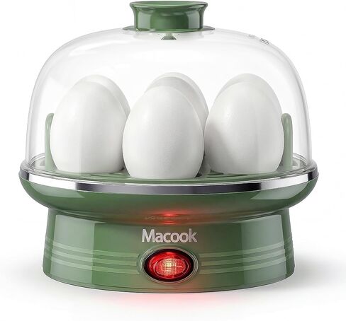 Macook Electric Egg Cooker for Easter, 7 Egg Capacity with Auto Shut-Off, Spring Green Hard Boiled Egg Maker, Ideal Easter Gift for Egg Decorating, Includes Measuring Cup in Kuwait