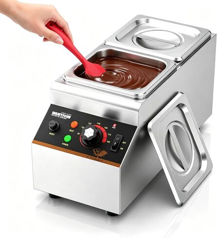 WantJoin Chocolate Tempering Melting Machine 2-Tank 1/3 Size 18Lbs Capacity in Kuwait