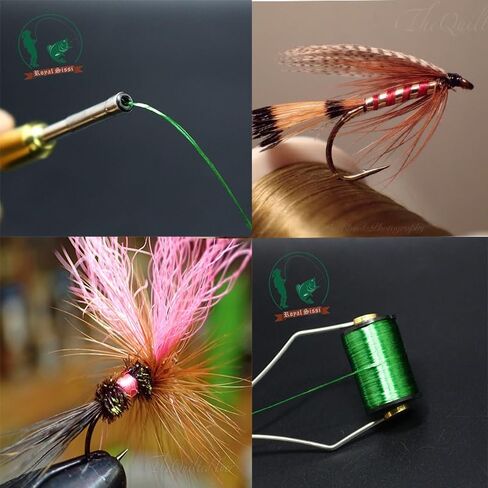 300D Fly Tying Floss Thread 10 Colors Silky Fly Tying Materials 180yds/Spool Multifilament High Gloss Smooth Flat Thread for Salmon&Steelhead Fly Pattern Wet Nymph Streamer Fly Body Wrapping in Kuwait