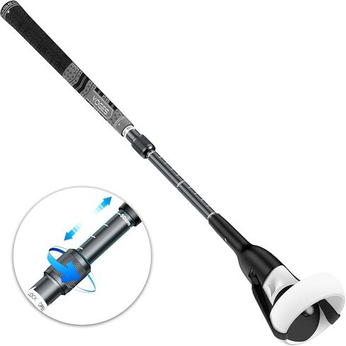 YOGES Adjustable Length VR Golf Club Handle Compatible with Oculus Quest 2 Accessories, Virtual Reality Controller Attachment, Simulator Real Golf Game Bat Adapter for Golf+, Walkabout Mini Golf in Kuwait