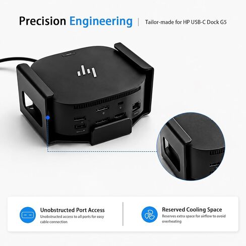 IFCASE Wall/Under Desk Mount for HP USB-C Dock G5 Docking Station in Kuwait