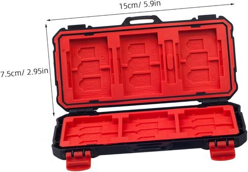BESTYASH Memory Card Protective Case Holder for Secure Digital and Cards, Portable Shockproof Storage Box, Compact Carrying Case for Photographers and Travel in Kuwait