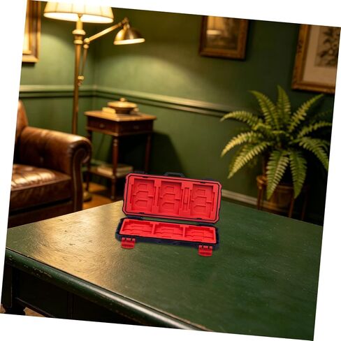 BESTYASH Memory Card Protective Case Holder for Secure Digital and Cards, Portable Shockproof Storage Box, Compact Carrying Case for Photographers and Travel in Kuwait