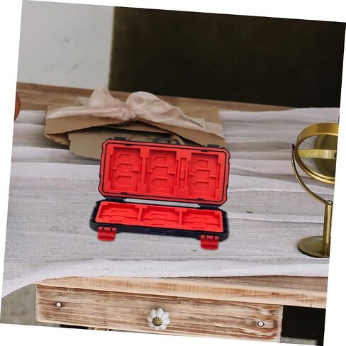 BESTYASH Memory Card Protective Case Holder for Secure Digital and Cards, Portable Shockproof Storage Box, Compact Carrying Case for Photographers and Travel in Kuwait