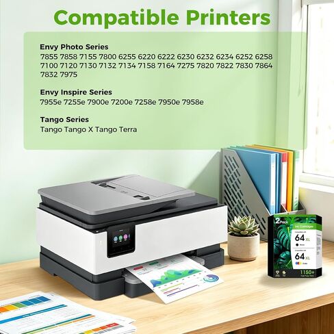 64XL Ink Cartridges Combo Pack Compatible for HP64XL 64 Black and Color Ink in Saudi Arabia