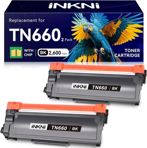 InkNI Compatible TN660 TN630 Toner Cartridge for Brother, Black, 2-Pack in Saudi Arabia