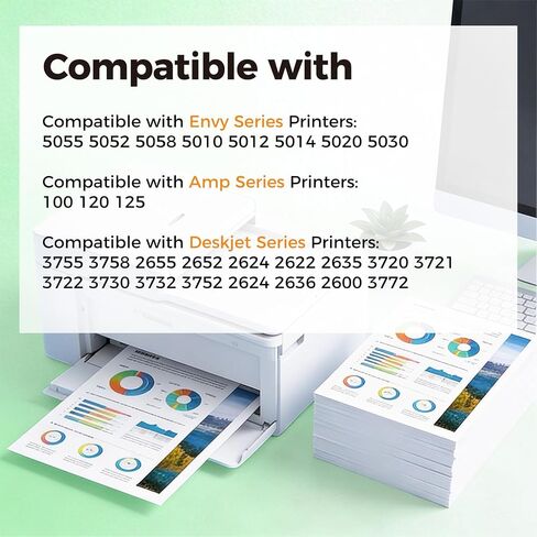 65XL Black Ink Cartridge Replacement for HP Ink 65 HP65 XL HP65XL BK 2-Pack in Kuwait