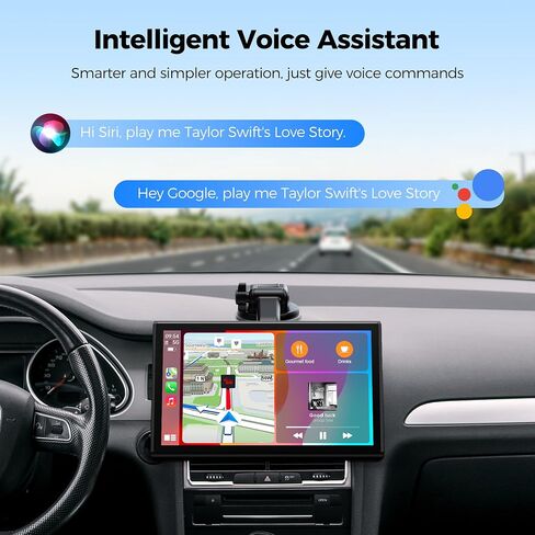 Topexplore 7" Wireless CarPlay Screen with Magnetic Mount & Android Auto in Saudi Arabia