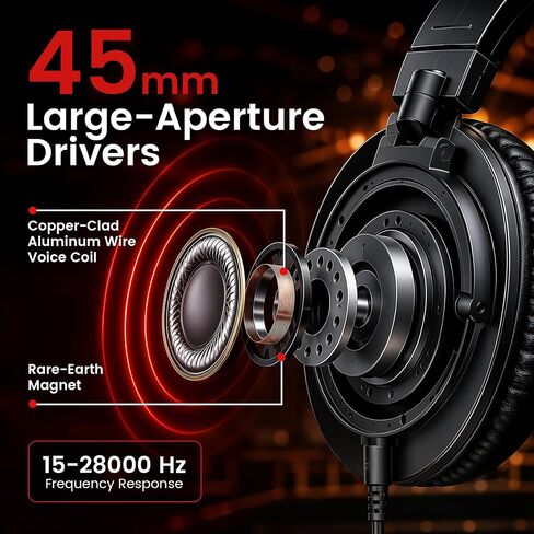 Audio-Technica Professional Studio Headphones Black ATH-M50X Bundle in Kuwait