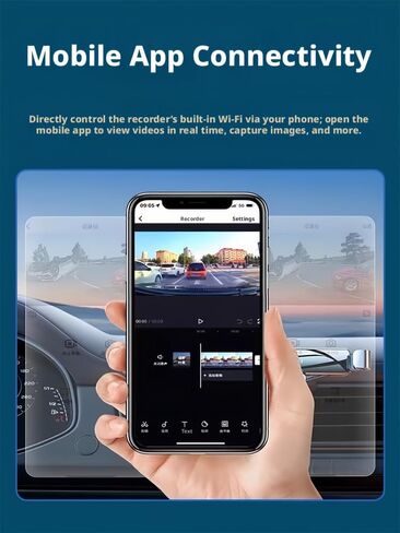 4K Ultra HD Dash Cam, Custom OEM Hidden Recorder for 2012-2026 Audi Models, Rain Sensor Plug & Play Wire-Free Car Camera with WiFi APP Control, Loop Recording, Free 64G High Speed Memory Card in Saudi Arabia